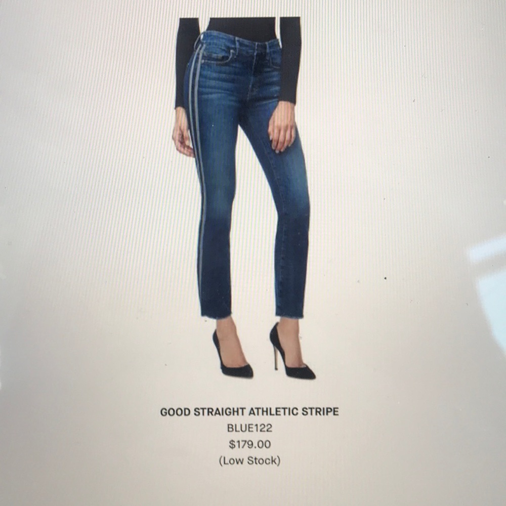 Good american, denim jeans.